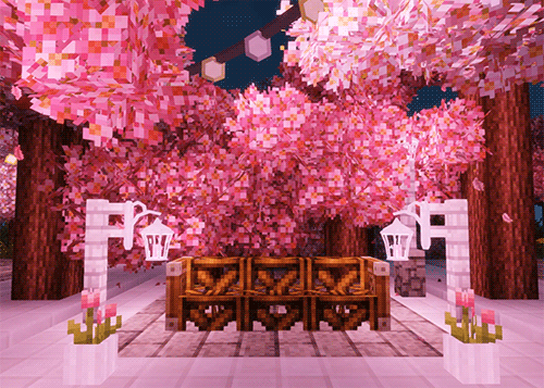 ❀ S P R I N G T I M E  S A K U R A  ❀ I finally managed to add all the mods and shaders et
