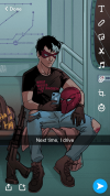 ghostpainters:Snapchats from Nightwing Dick Grayson being the annoying big brother everyone loves 🤣