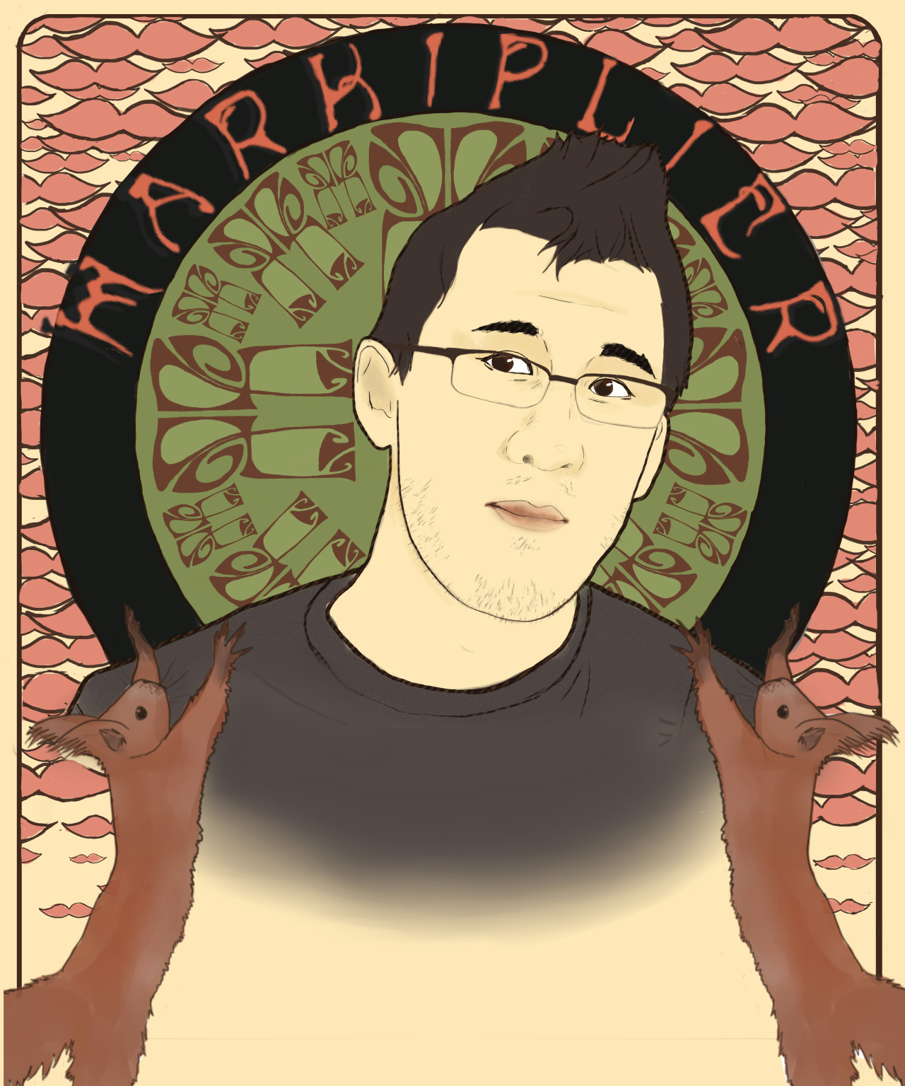 vixicolor:  Alfons Mucha is my favourite artist, so I’ve decided to draw Mark in