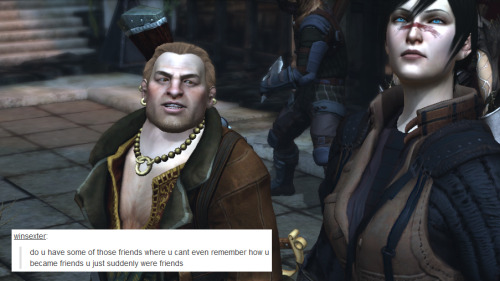 bubonickitten:Dragon Age II + text posts — Varric TethrasVarric & Hawke’s friendship gives me li