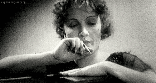 oopswrongcentury:   Marlene Dietrich — Screen Test for “The Blue Angel”, 1929.