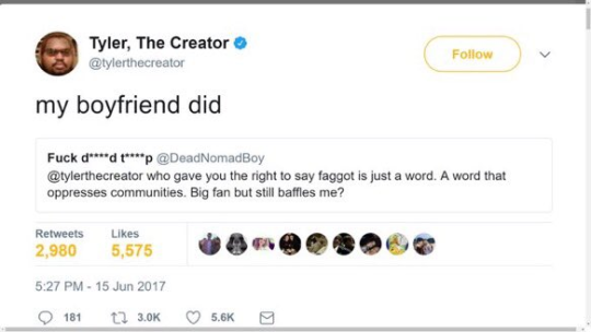 ok, but was tyler ever in the closet??