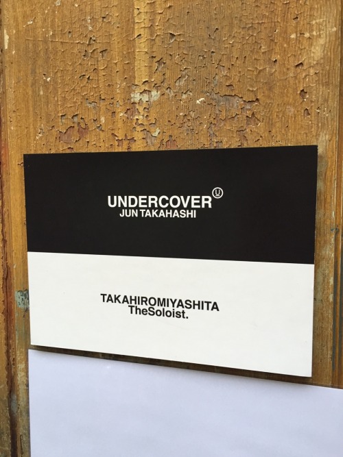 kian0538:  UNDERCOVER AND THE SOLOIST SHOWROOM