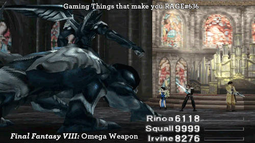 Gaming Things that make you RAGE #636Final Fantasy VIII: Omega Weaponsubmitted by: Ballaho