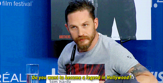 Porn photo kinghardy:  Tom Hardy at the TIFF Press Conference