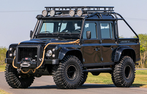 carsthatnevermadeitetc:  Land Rover Defender 110 SV ‘Spectre’ JB24, 2015. One of the 10 Land Rover Defenders used in the James Bond film Spectre is to be offered by Silverstone Auctions at their Live Online sale on the May 23. The Defenders were
