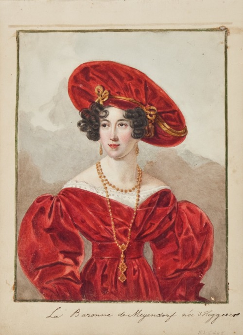 Illustration of the Baronne de Meyendorff, c. 1820