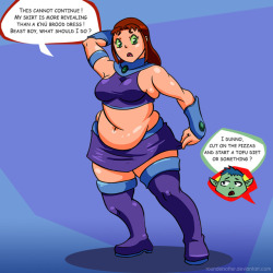 Comm - Starfire part 1 by RounderSofter 