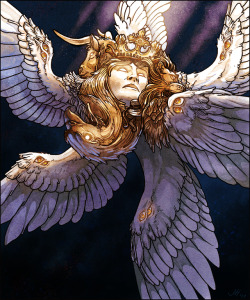 hollowayart:  CHERUBIM Commissioned Piece for GenderTerror. Original article here.  February 2017. 