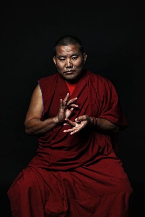 buddhabe:  Tibetan Monk from Indian Buddhist Monastery Shartse Norling.