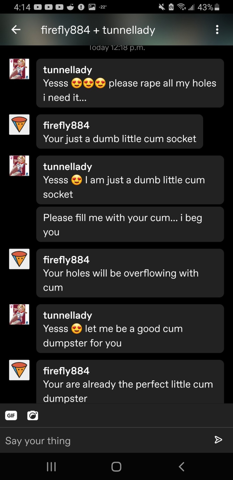 @tunnellady It Looks Like I Spilt The Beans After All... Now Everyone Know How Much Of A Dirty Cum Loving