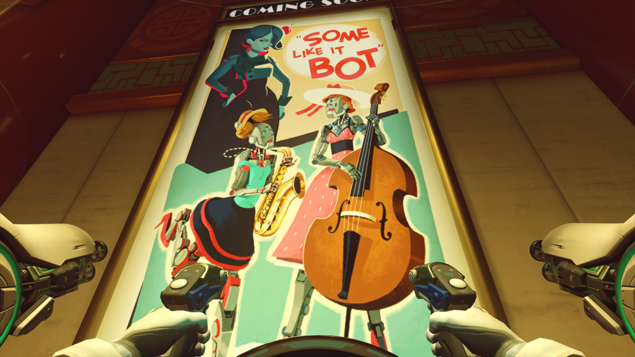 sarkyfancypants:  So while playing I noticed this poster that can be found either