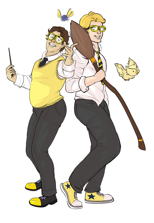 theunbrilliant:  If Ted and Booster wouldn’t make the cutie wootiest Hufflepuffs I dunno who w