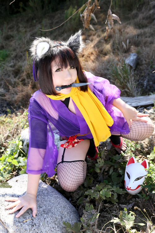 Cute Cosplay Girl Higurashi Rin (Kitsune-Chan) 1-21