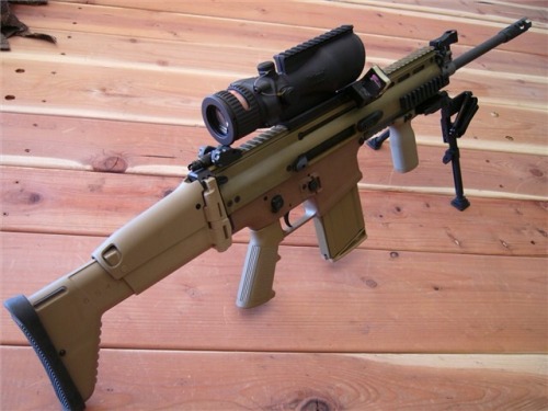 tactical-tacos: lonelyhuntsmen: igunsandgear: FNH SCAR Ranger Package. 7.62mm. Trijicon ACOG. Bea