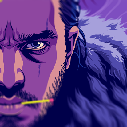moshi-kun:Jon Snow 14″x20″ - Limited signed and numbered edition of 400.SHOPSTORE - FACEBOOK - TWITT