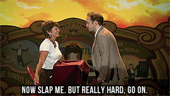 vicivefallen:  Derren Brown.. getting slapped around