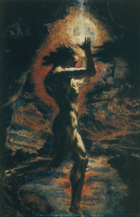 Etude pour Prométhée (1904) - Jean Delville[2 of 2 versions on TLH]