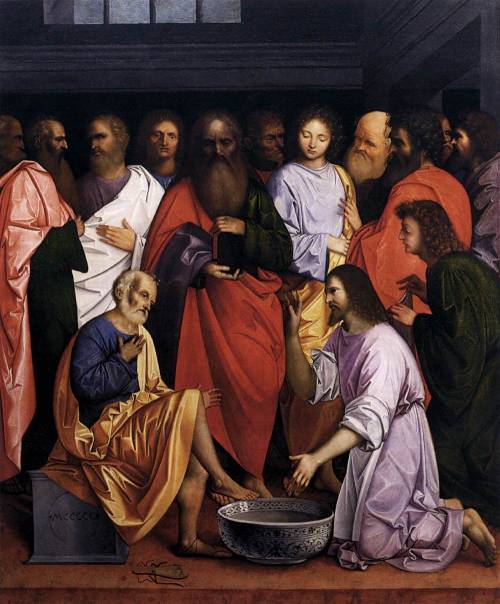 Christ Washing the Disciples’ Feet, Giovanni Agostino da Lodi, 1500