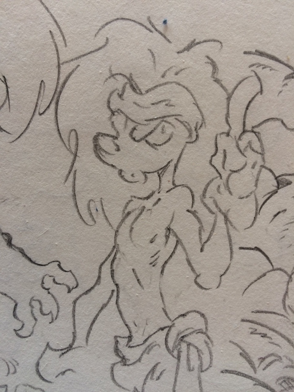 My style when I draw in paper is a bit different then the way I draw digitally. It’s