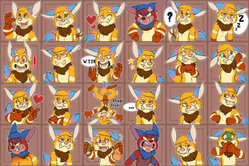 puppyroo:  I made my first sticker pack for Telegram! I chose Gnar for it! t.me/addstickers/