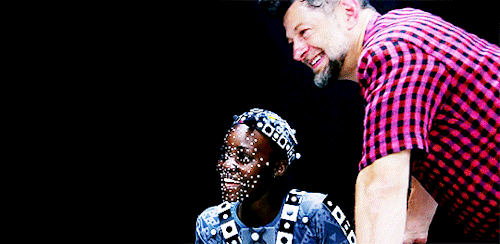 theforcesource:Lupita Nyong’o as Maz Kanata || BTS of The Force Awakens.