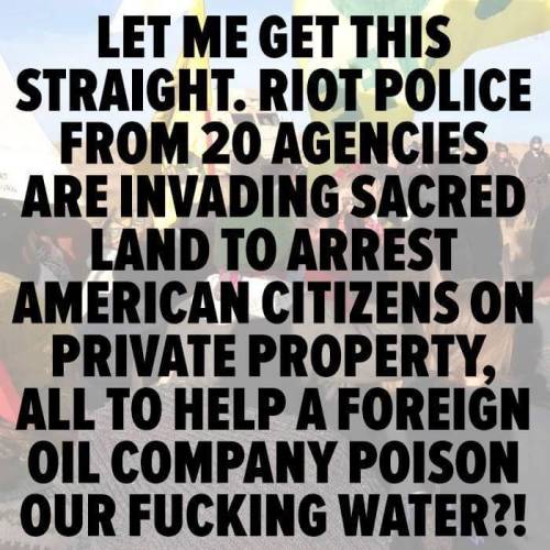 liberalsarecool:  #DAPL is a public issue. Sacred land needs our attention. Support the #WaterProtectors 