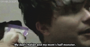 drublicgifs:  Frank Iero as Frankenstein’s monster in the making of J Train by