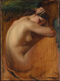 via-appia:  Study of a Female Nude, 1840 Henri Lehmann (1814–1882) 