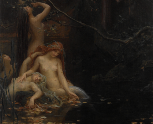 simena:  Fairies by the Brook - Max Pirner (detail)  