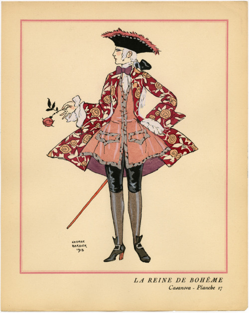 lucianajellyfish: cocoaferret: Casanova: Décors et Costumes par George Barbier (1921) collection of