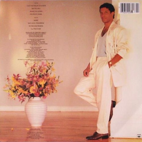 Gregory Abbott – Shake You Down,  © 1986 CBS Inc.Photography By Raul Vega