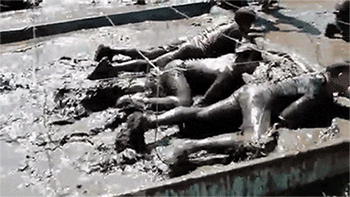 aspiredfitness:  Going through this at Tough Mudder Minnesota was one of the worst experiences of my life.  Proud to say I made it through though! 