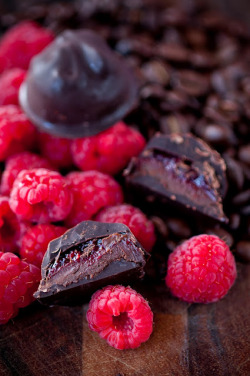 verticalfood:  Raspberry Mocha Dark Chocolate 