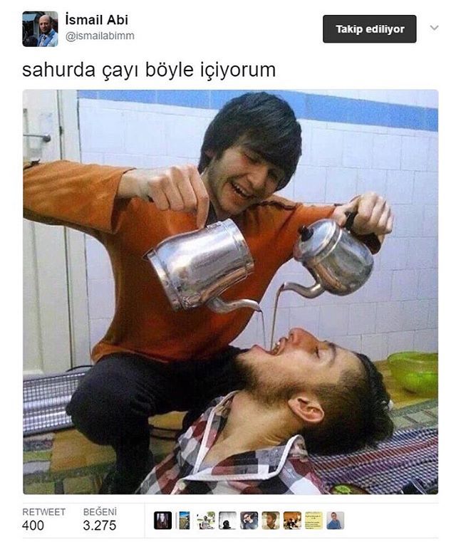 Sahurda çayı böyle içiyorum