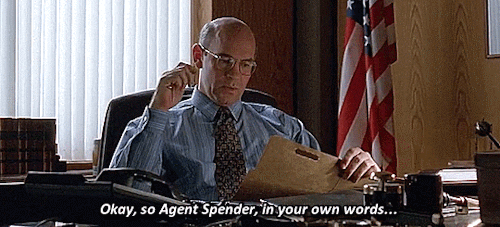 reasonandfaithinharmony:  “Everyone has called me ‘Agent Scooter’ all day. I think Agent Mulder paid them to.”The X-Files/The Office crossoverDialogue from The Office: Conflict Resolution (2x21)