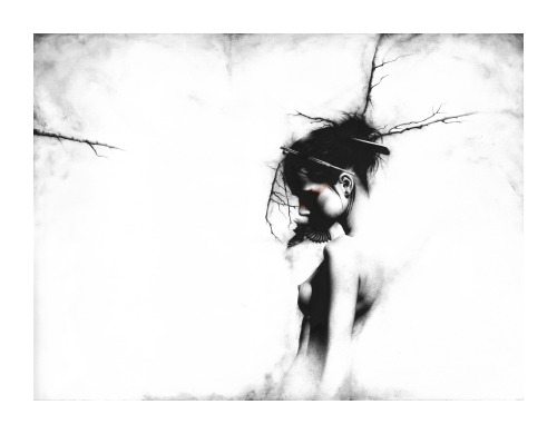 uselessarm:  outofsteparts:  outofsteparts:  supersonicart:  Sail’s “Yuki-Onna” Limited Edition Print. Now available via Out of Step Arts is artist Sail’s limited edition of 100 signed and numbered giclee prints of “Yuki-Onna,” printed on