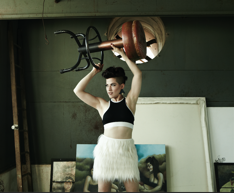 partyiningridsmouth:  Photos of me at my old Oakland warehouse by Karyn HuntMakeup