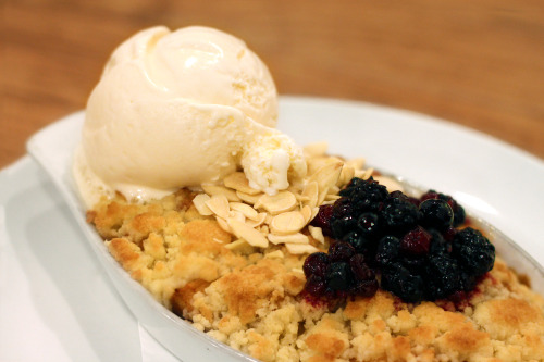 Butterscotch Apple & Mixed Berries Crumble - Food For Thought