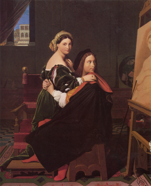 Raphaël et la Fornarina, 1814, Jean-Auguste Dominique Ingres, Fogg Art Museum