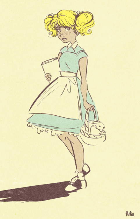 Quick warm up sketch turned into Alice in Wonderland