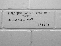suicidal-smiles-deactivated2014:  This is written in the girls bathroom at my school.  