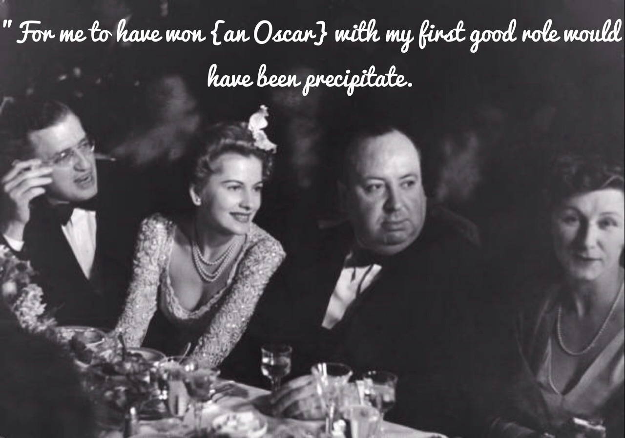 The voters might well have thought Hitch was my Svengali, that after so many undistinguished performances in the past, surely it was Hitchcock who had mesmerized me into the performance I was nominated for. However, I did receive the New York Critics...