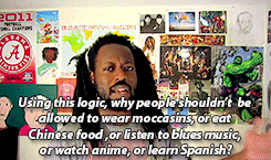 pedro-martines:  jemsdrug:(x)  “Now I am not African, or Jamaican, or Rastafarian–or even remotely spiritual or religious at all. Yet, no one has ever accused me of Cultural Appropriation by having dreadlocks. My question is: Why is it okay for me