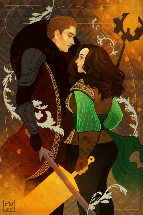 steftastan:Elora and Cullen! Elora is a fire-based knight enchanter (same as my Lavellan Inquisitor)