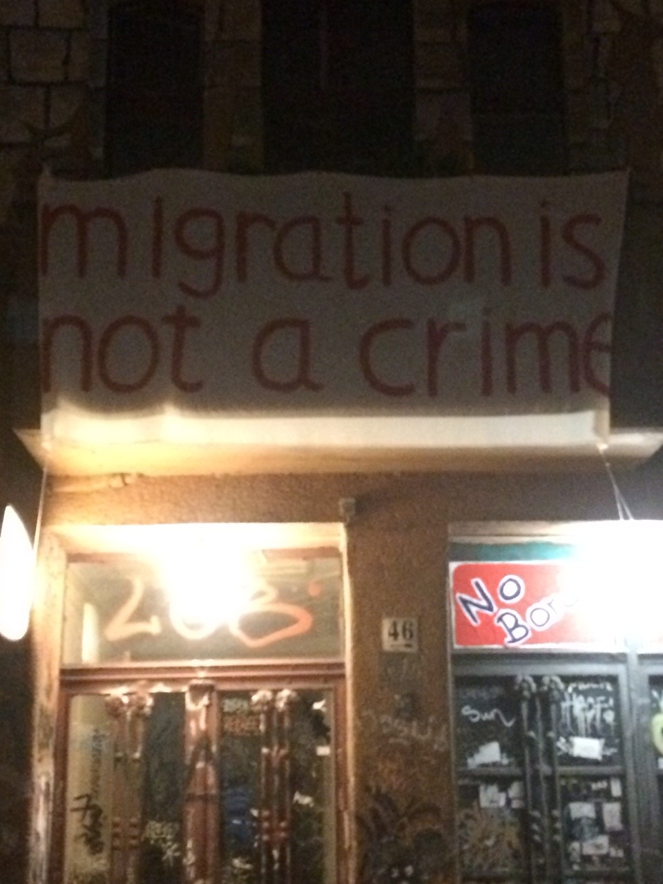 I saw this banner hanging outside a business earlier tonight in Sweden. Like in the USA, immigration/migration is a debates political issue. On one side, proponents of political asylum and liberals are suggesting that it is in Sweden’s interest to...