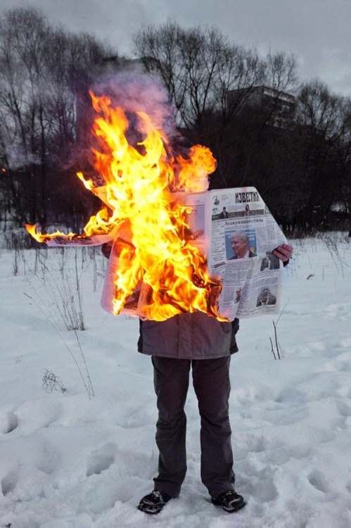 fer1972:  Burning News: Photography by Tim Parchikov 