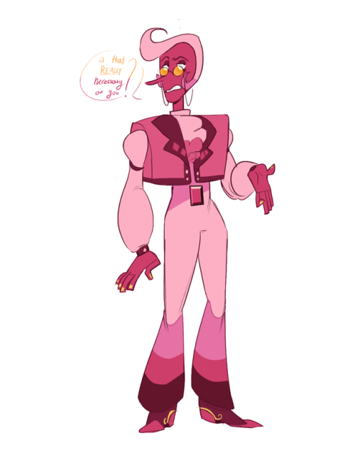 charlioak: A PINK ZIRCON DOODLE DUMP i love her so much… a good snarky lawyer mom :^)she used to be quite relaxed and considerate while serving pink diamond, but due to all the stress she’s been put through following her diamond’s demise she’s