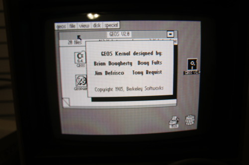 ms-dos5:Finally got some C64 software… taking (good) photographs of CRTs is a bit difficult