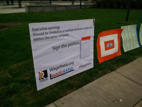 Check out the #WageRatio demonstration at Syracuse University today if you’re nearby. Learn mo